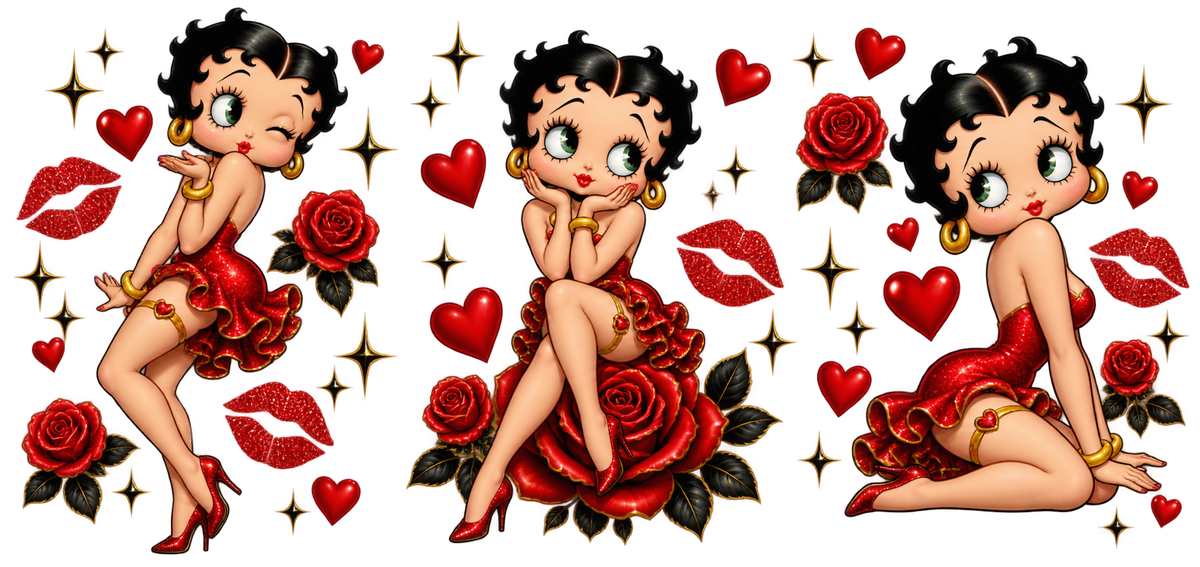 Glamour Retro para Vasos Snowglobe de 16 oz (Betty Boop)