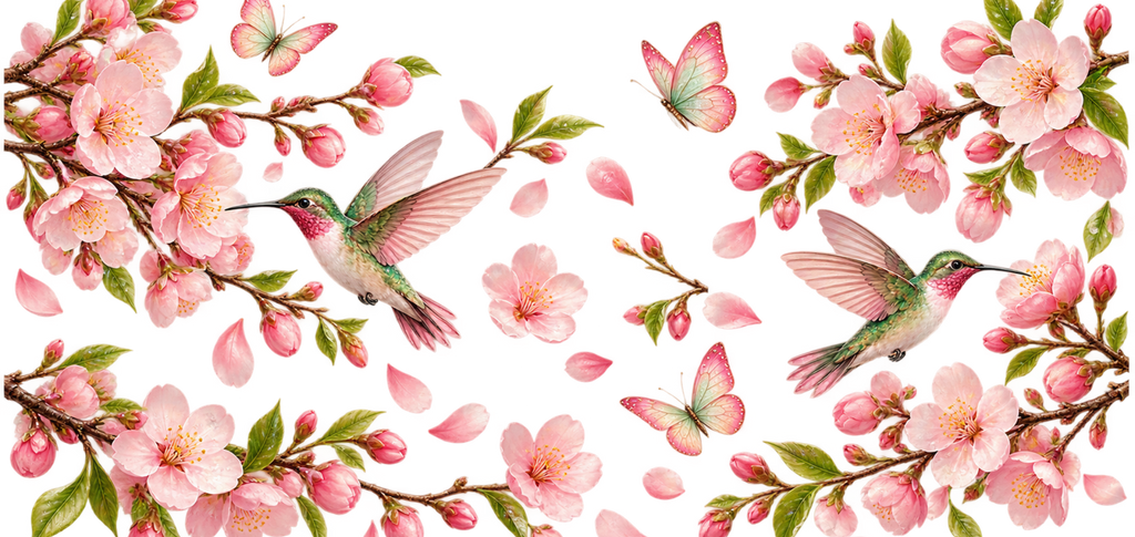 Primavera de Sakura para Snowglobe 16 oz (Árbol de cerezo)