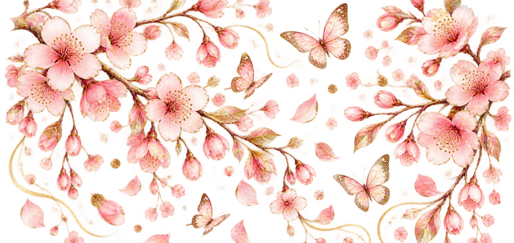 Primavera de Sakura para Snowglobe 16 oz (Árbol de cerezo)