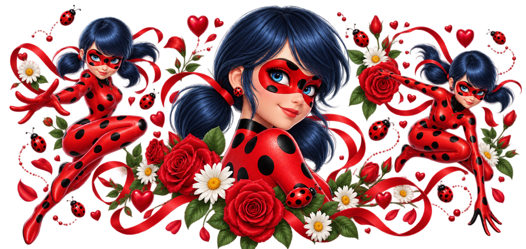 Aventura Roja y Negra para Snowglobe 16 oz (Ladybug)