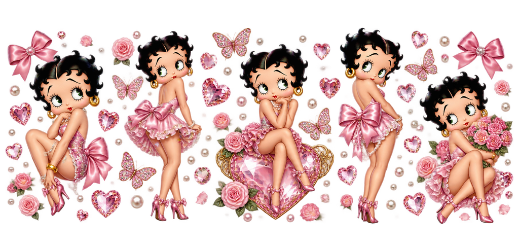 Glamour Retro para Vasos Snowglobe de 16 oz (Betty Boop)