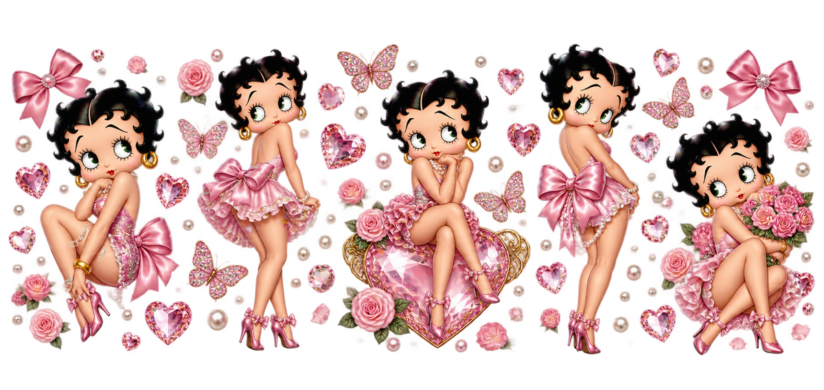 Glamour Retro para Vasos Snowglobe de 16 oz (Betty Boop)