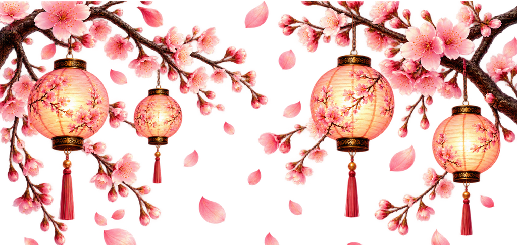 Primavera de Sakura para Snowglobe 16 oz (Árbol de cerezo)