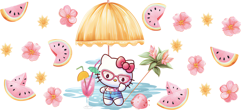 Dulzura Kawaii para Vasos Snowglobe de 16 oz (Hello Kitty)