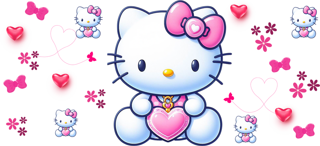 Dulzura Kawaii para Vasos Snowglobe de 16 oz (Hello Kitty)