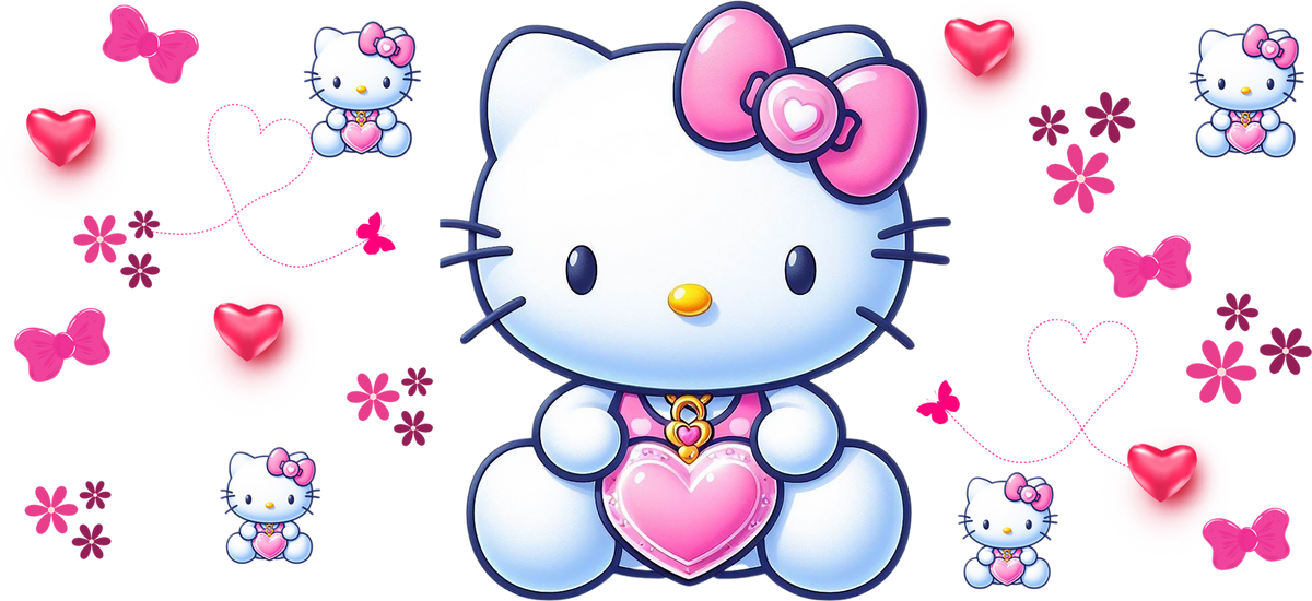 Dulzura Kawaii para Vasos Snowglobe de 16 oz (Hello Kitty)