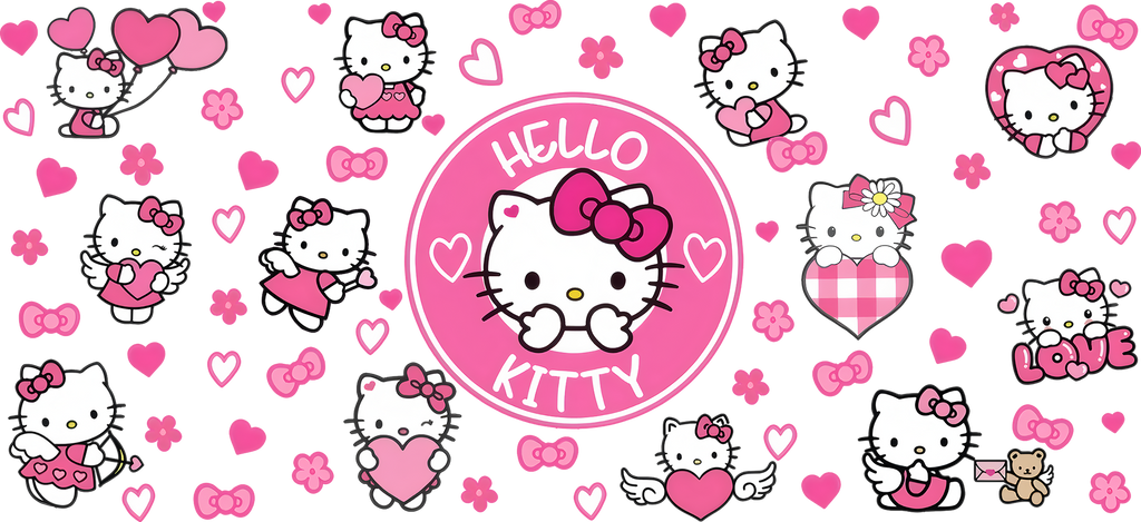 Dulzura Kawaii para Vasos Snowglobe de 16 oz (Hello Kitty)