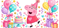 Aventuras de Cerditos para Snowglobe 16 oz (Peppa Pig)