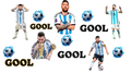 Campeón Número 10 para Vasos Snowglobe de 16 oz (Messi)