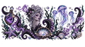 Magia del Océano Púrpura para Snowglobe 16 oz (Úrsula)