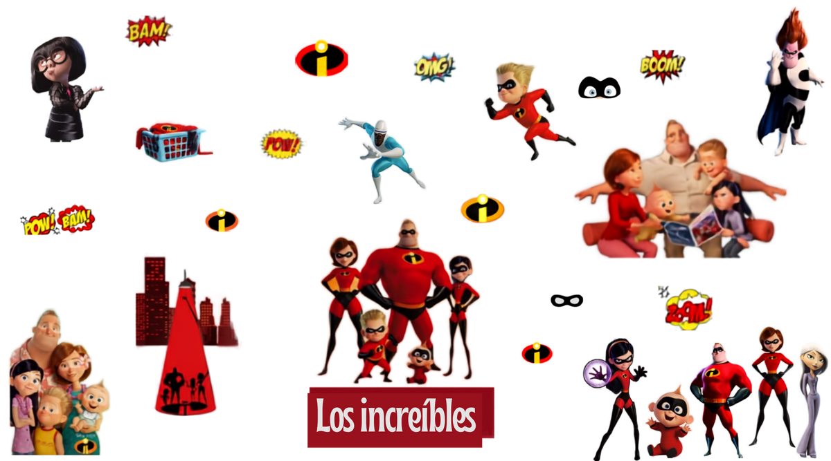 Familia de Superhéroes para Vasos Snowglobe de 16 oz (Los Increíbles)