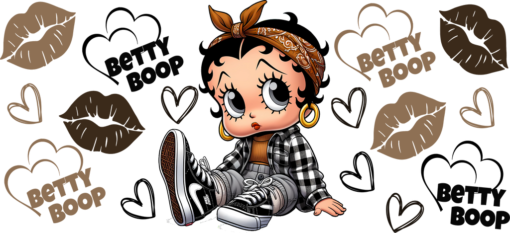 Glamour Retro para Vasos Snowglobe de 16 oz (Betty Boop)