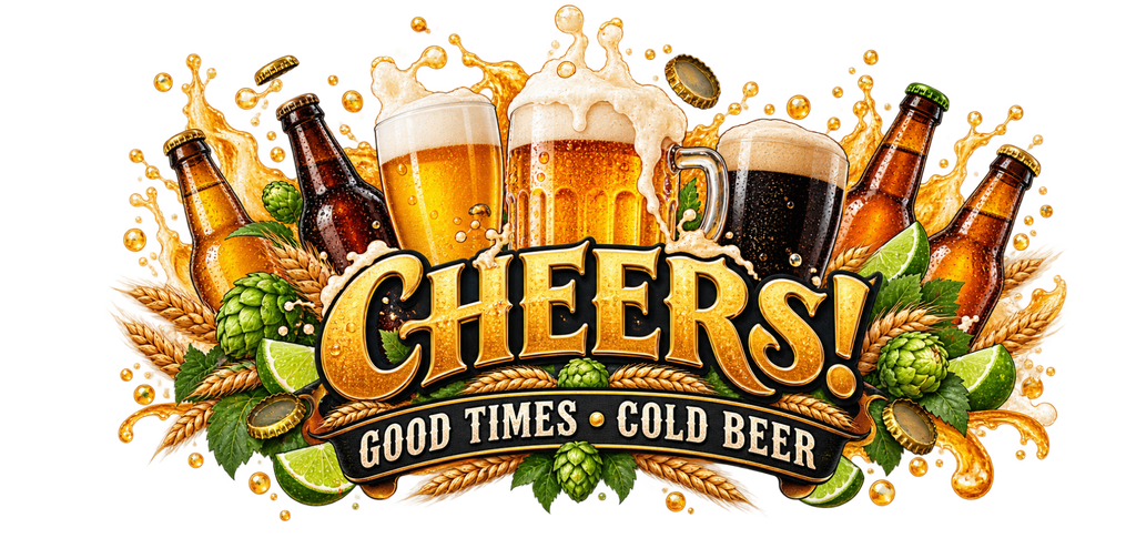 Brindis y Buena Vibra para Vasos Snowglobe de 16 oz (Cerveza)