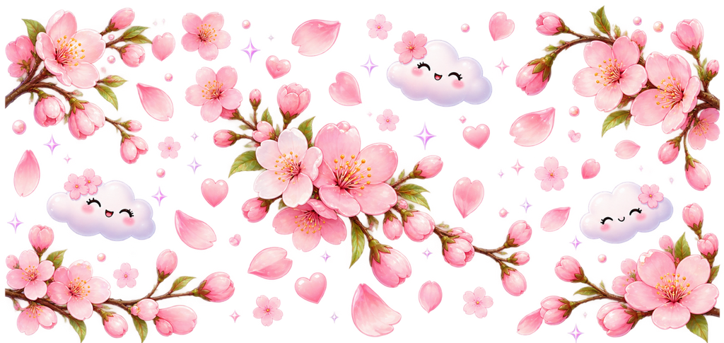 Primavera de Sakura para Snowglobe 16 oz (Árbol de cerezo)