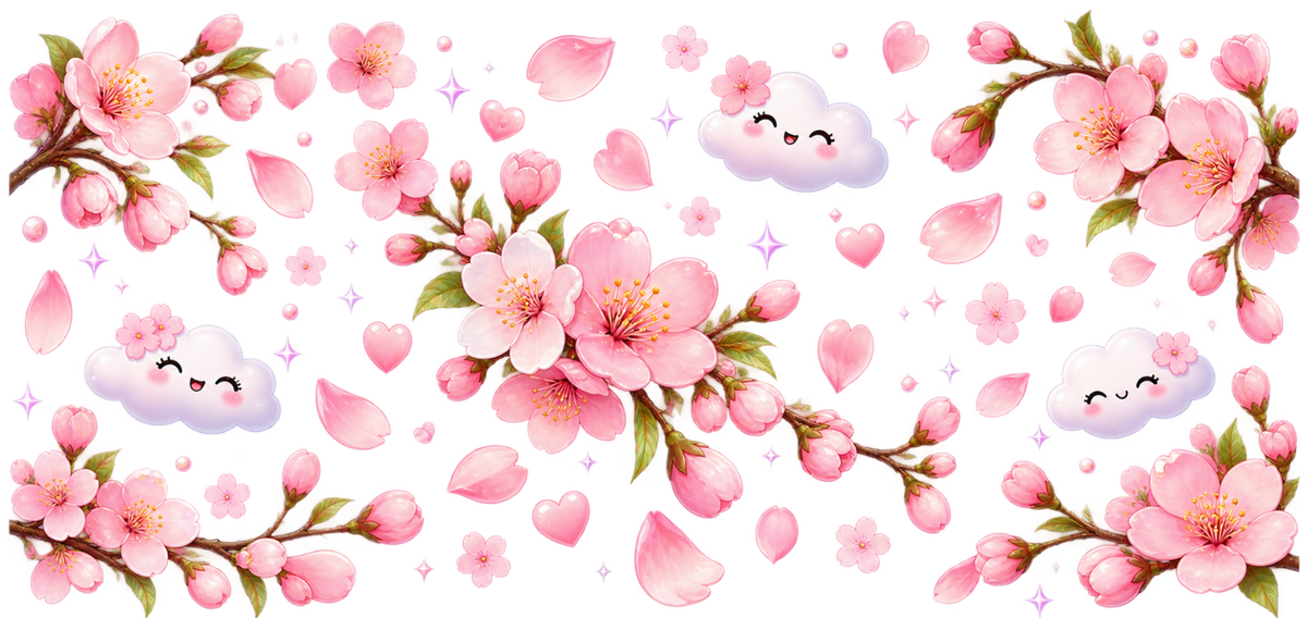 Primavera de Sakura para Snowglobe 16 oz (Árbol de cerezo)