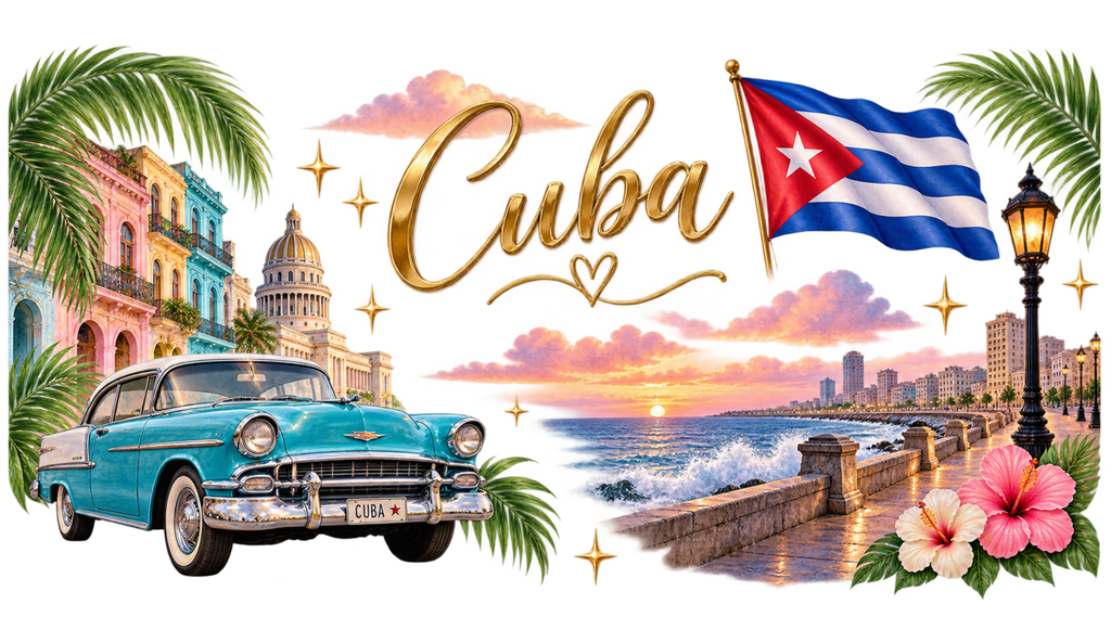 Orgullo y Sabor Cubano para Vasos Snowglobe de 16 oz (Cuba)