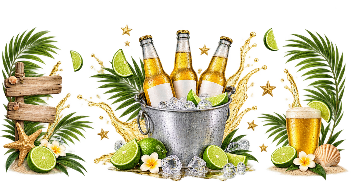 Brindis y Buena Vibra para Vasos Snowglobe de 16 oz (Cerveza)