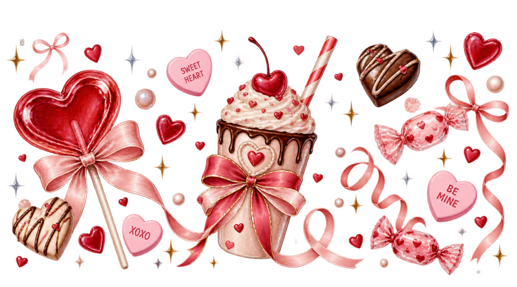 Dulce Fantasía para Vasos Snowglobe de 16 oz (Candy)