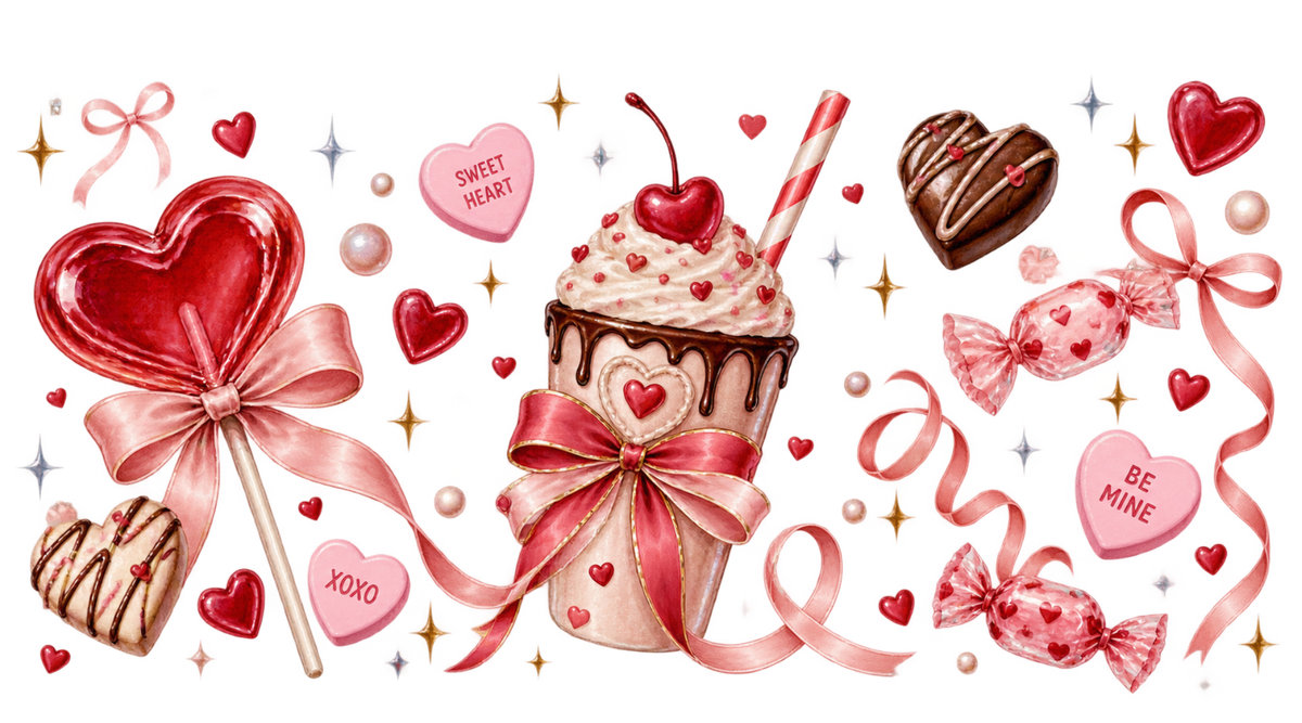 Dulce Fantasía para Vasos Snowglobe de 16 oz (Candy)