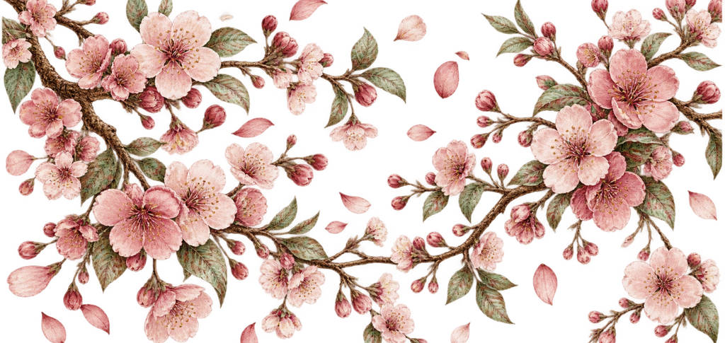 Primavera de Sakura para Snowglobe 16 oz (Árbol de cerezo)