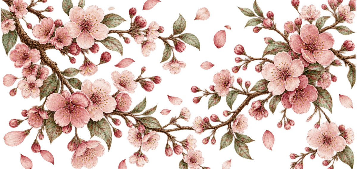 Primavera de Sakura para Snowglobe 16 oz (Árbol de cerezo)