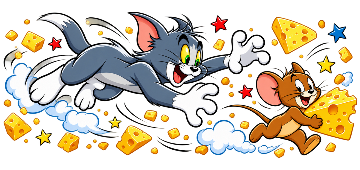 Travesuras de Gato y Ratón para Vasos Snowglobe de 16 oz (Tom y Jerry)