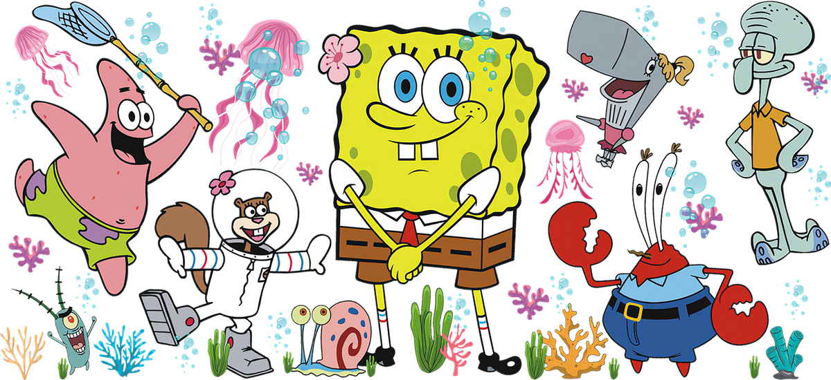 Aventuras Bajo el Mar para Vasos Snowglobe de 16 oz (Bob Esponja)