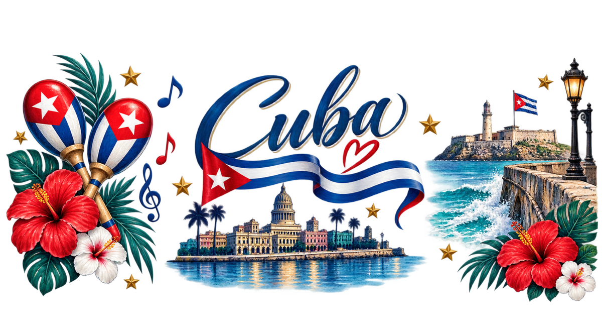 Orgullo y Sabor Cubano para Vasos Snowglobe de 16 oz (Cuba)