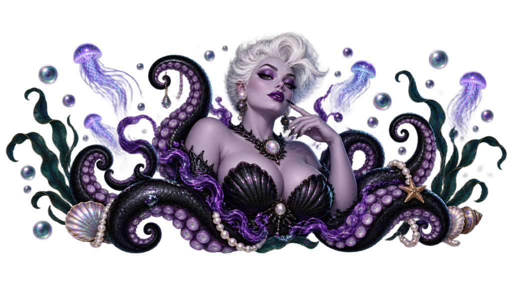 Magia del Océano Púrpura para Snowglobe 16 oz (Úrsula)