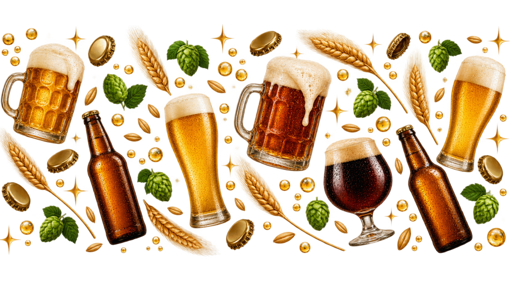 Brindis y Buena Vibra para Vasos Snowglobe de 16 oz (Cerveza)