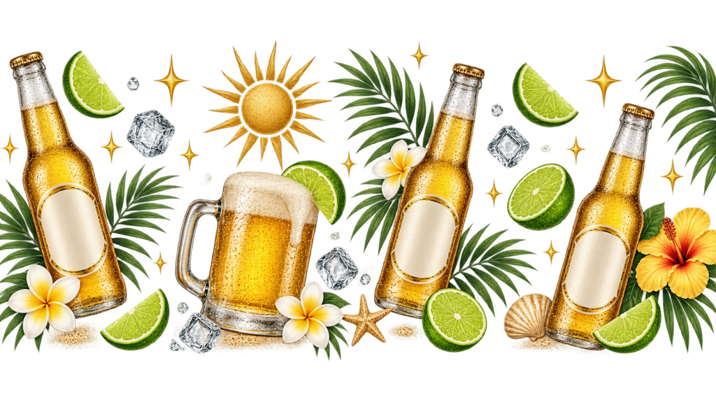 Brindis y Buena Vibra para Vasos Snowglobe de 16 oz (Cerveza)