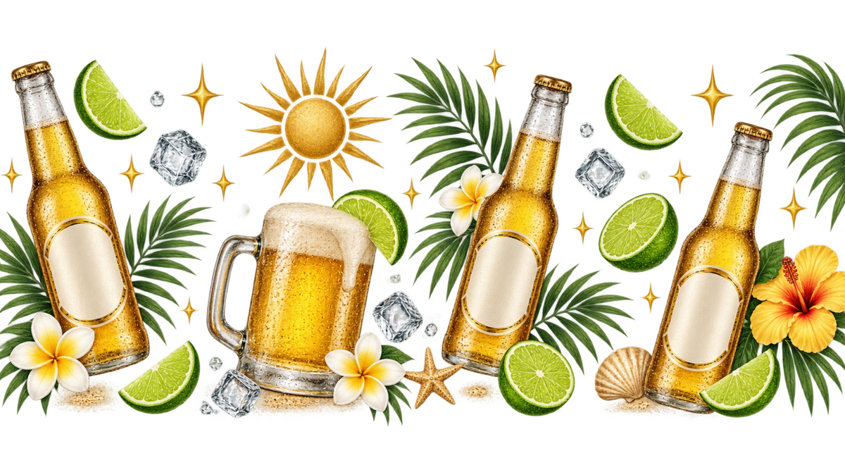 Brindis y Buena Vibra para Vasos Snowglobe de 16 oz (Cerveza)