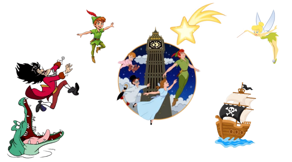 Aventuras en Nunca Jamás para Snowglobe 16 oz (Peter Pan)