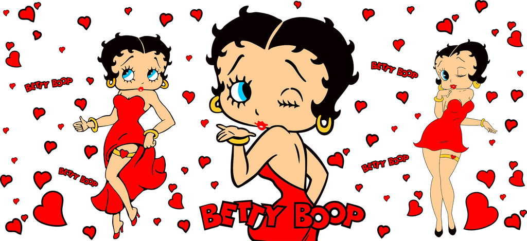 Glamour Retro para Vasos Snowglobe de 16 oz (Betty Boop)