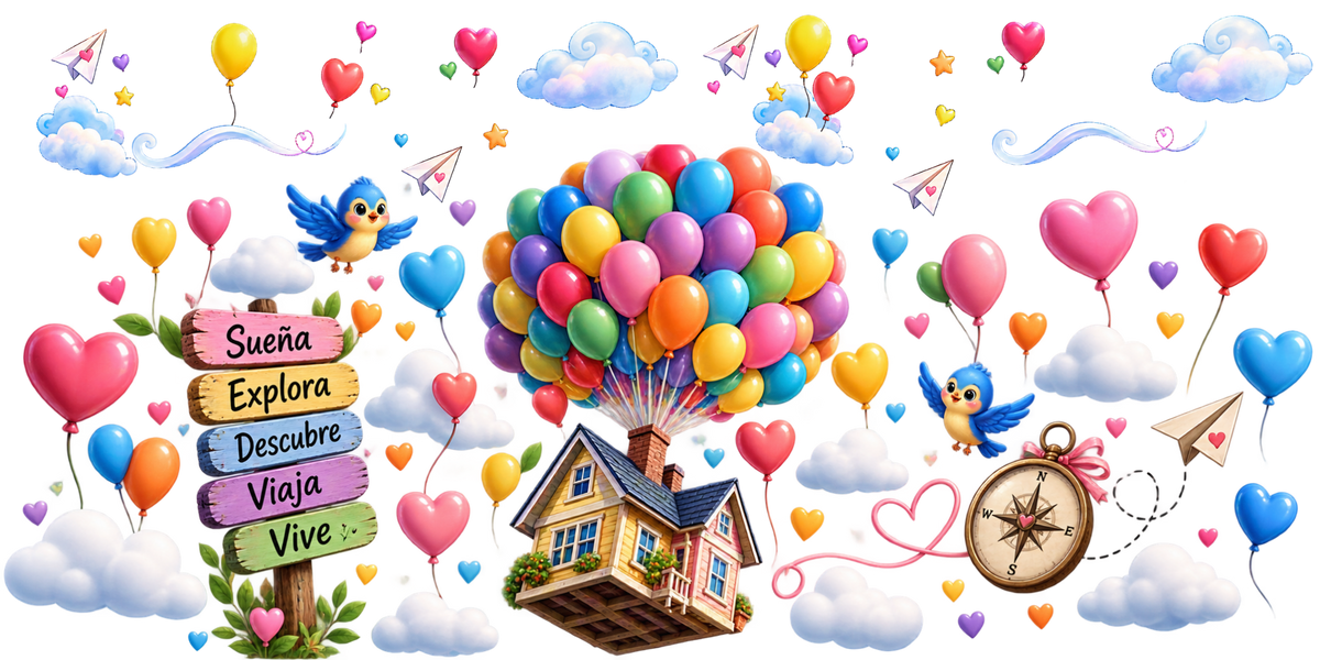 Aventura entre Globos para Snowglobe 16 oz (Up)
