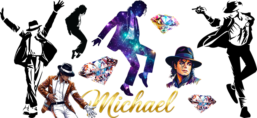 Rey del Pop y del Escenario para Vasos Snowglobe de 16 oz (Michael Jackson)