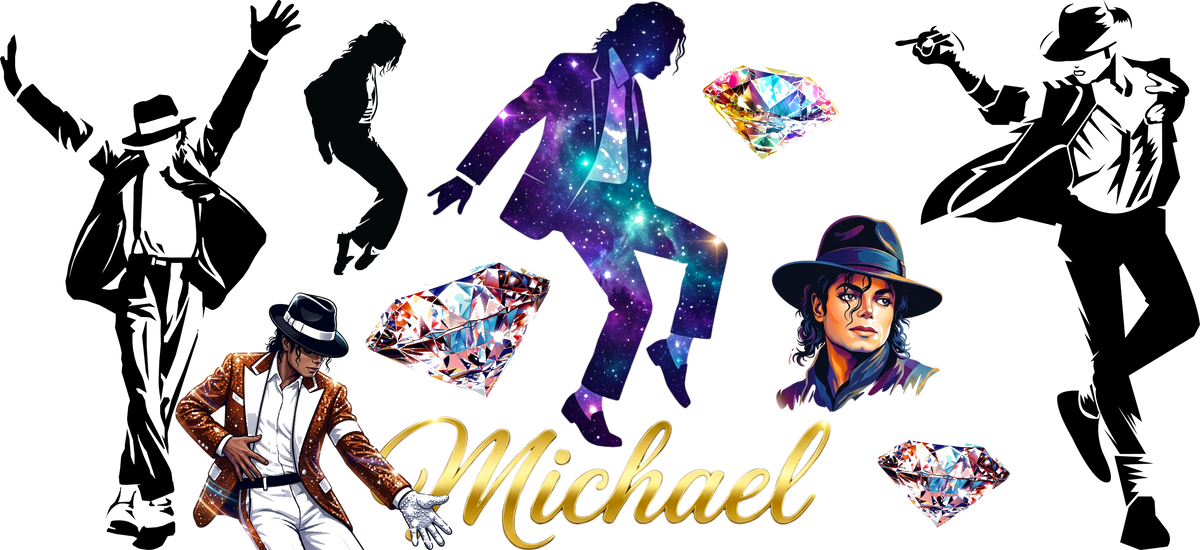 Rey del Pop y del Escenario para Vasos Snowglobe de 16 oz (Michael Jackson)