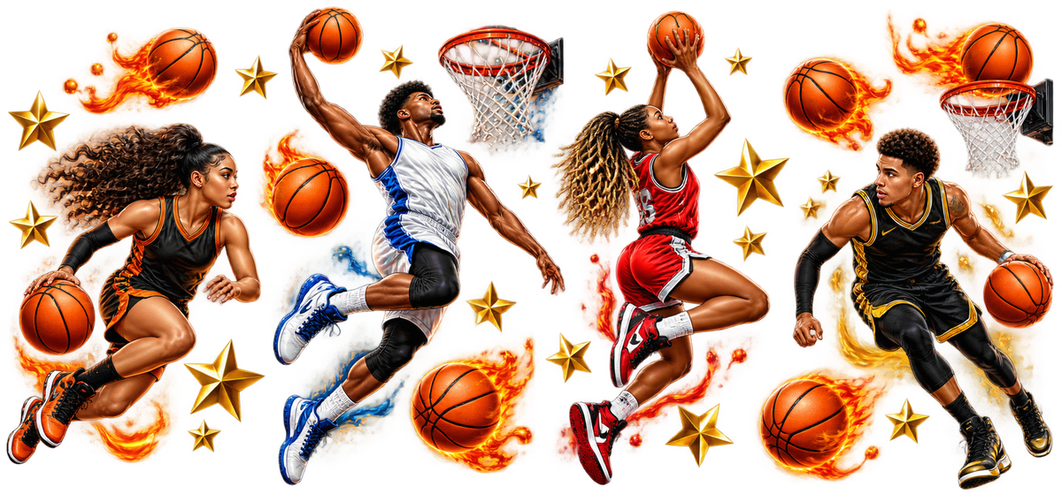 Energía de Baloncesto para Vasos Snowglobe de 16 oz (basketball)