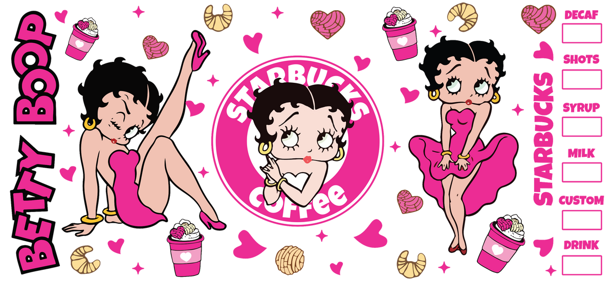 Glamour Retro para Vasos Snowglobe de 16 oz (Betty Boop)