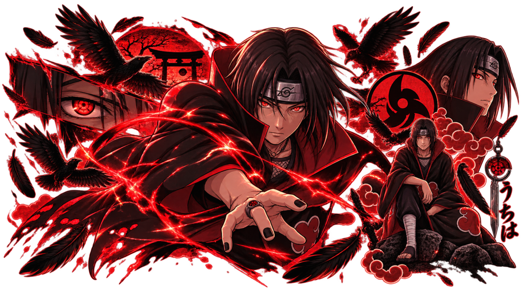 Ninja de la Luna Roja para Vasos Snowglobe de 16 oz (Itachi)