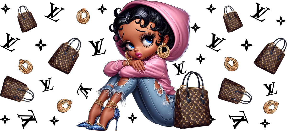 Glamour Retro para Vasos Snowglobe de 16 oz (Betty Boop)