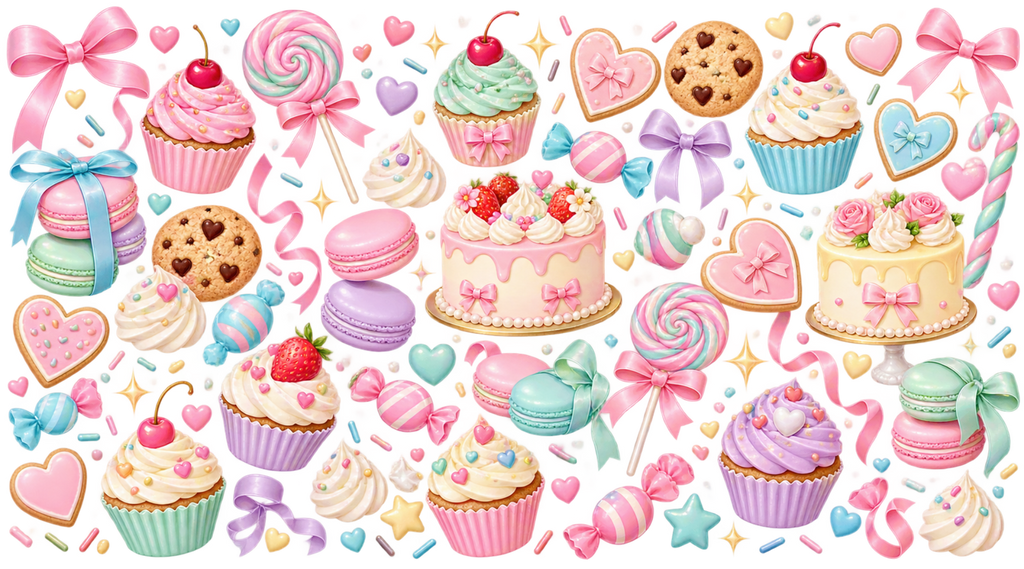 Dulce Fantasía para Vasos Snowglobe de 16 oz (Candy)