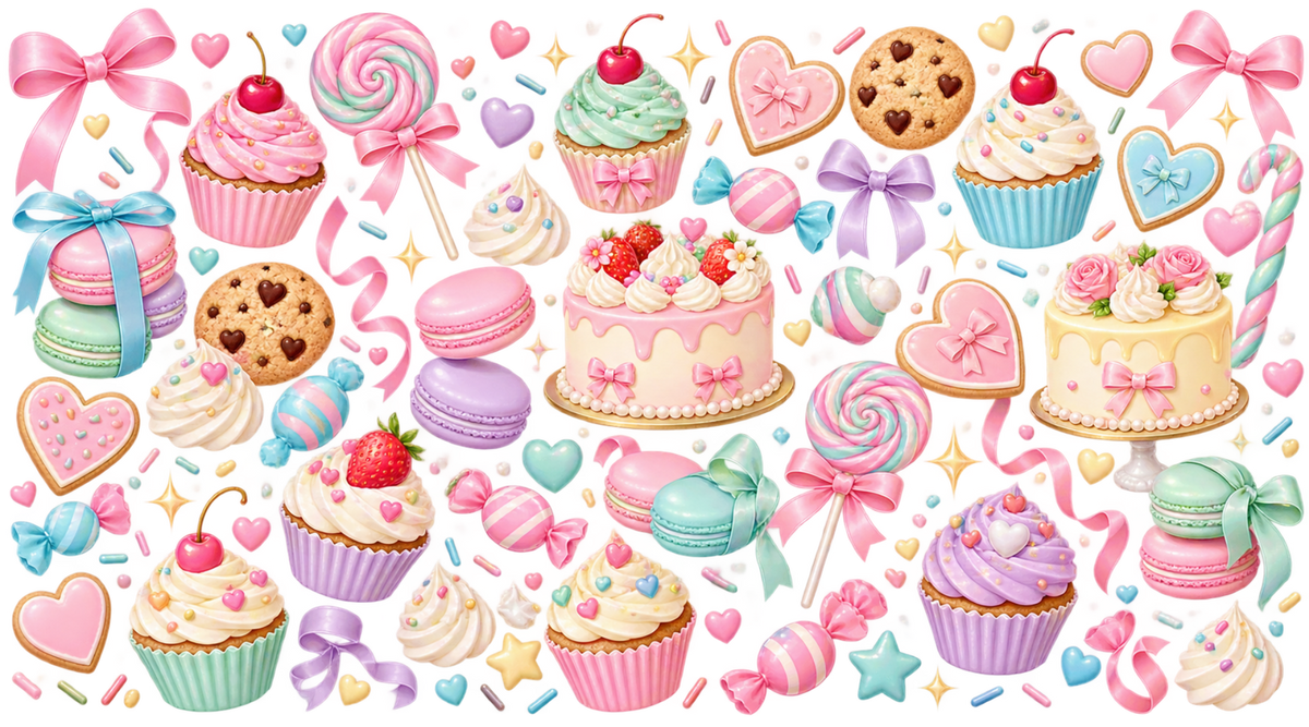 Dulce Fantasía para Vasos Snowglobe de 16 oz (Candy)