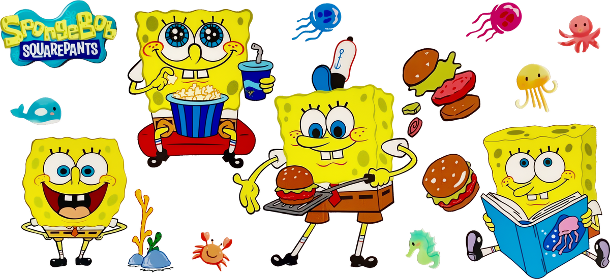 Aventuras Bajo el Mar para Vasos Snowglobe de 16 oz (Bob Esponja)