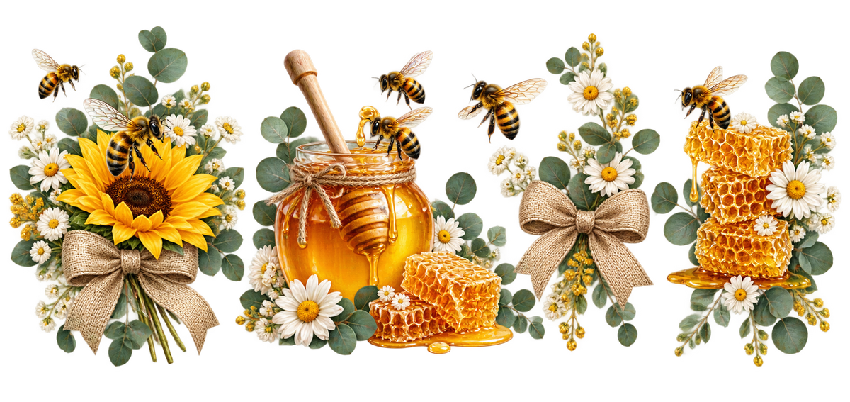 Dulce Colmena para Snowglobe 16 oz (Abejas)