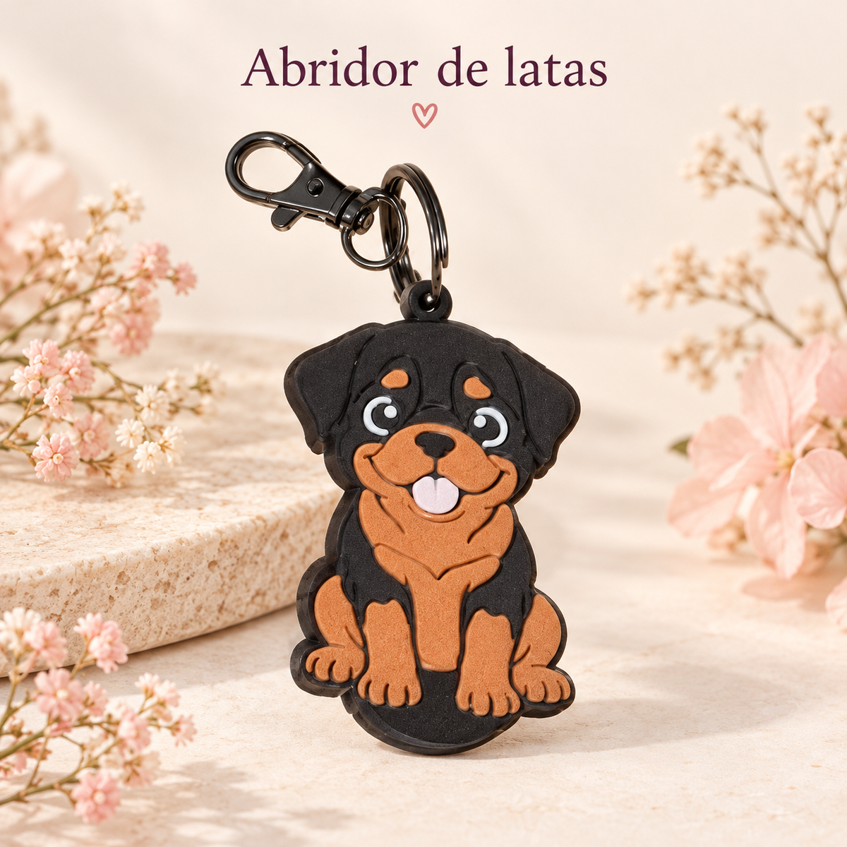 Abridor de latas — Perrito Rottweiler