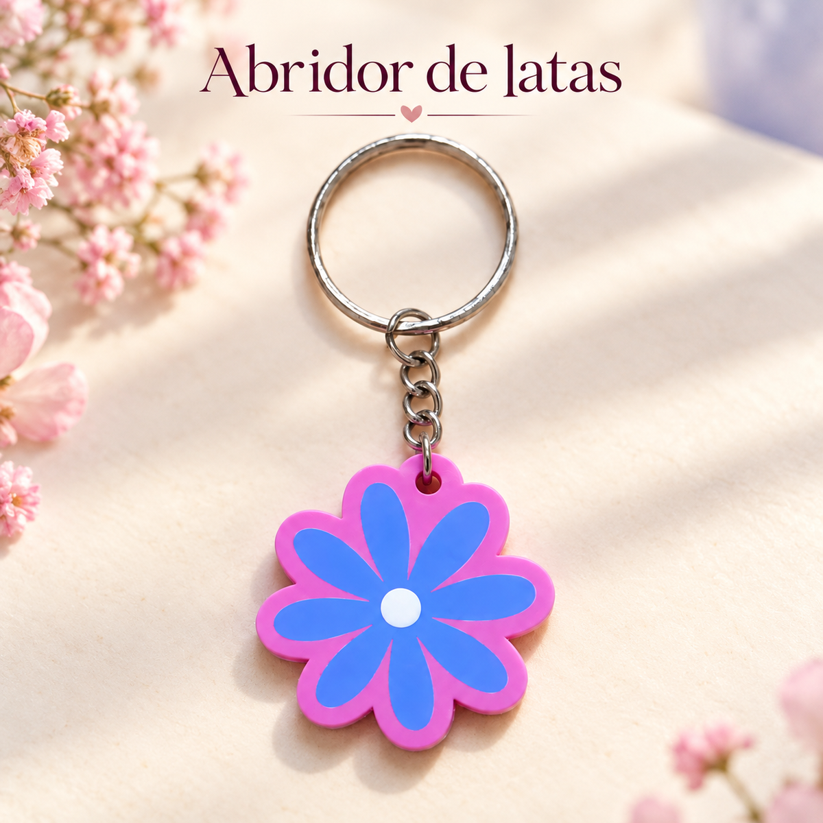 Abridor de latas — Flor de pétalos finos