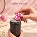 Abridor de latas — Pelota de tenis rosa