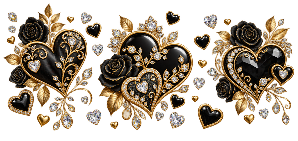 Amor y Brillos para Snowglobe 16 oz (Corazones)
