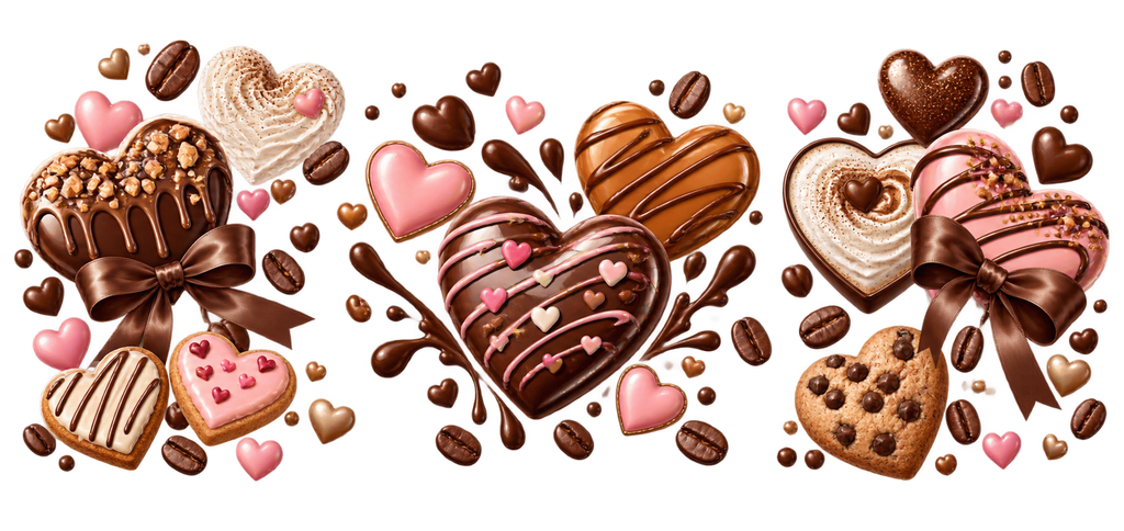 Amor y Brillos para Snowglobe 16 oz (Corazones)